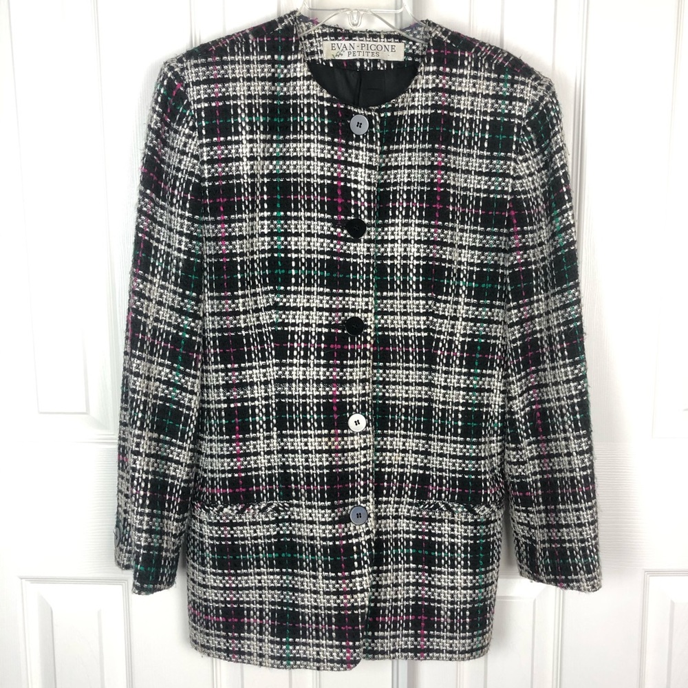 Evan Picone Tweed Blazer